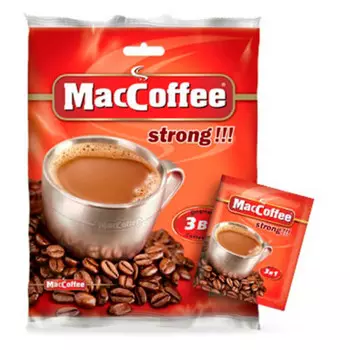 Кофе MacCoffee 160г 3 в 1 стронг 10 пак.