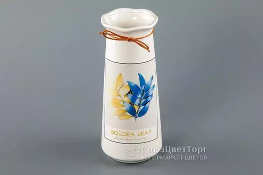 Ваза керамическая Golden Leaf