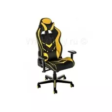 Кресло геймерское Racer черное / желтое