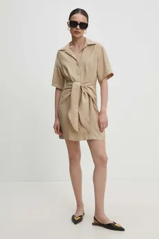 Платье Answear Lab, бежевый
