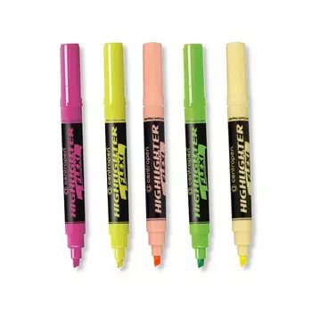 Текстовыделитель Centropen "HIGHLIGHTER FLEXI" 1-5 мм, желтый
