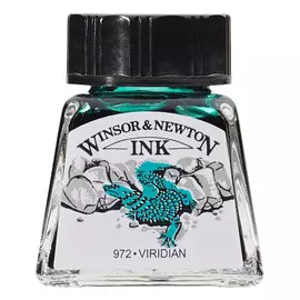 Тушь Winsor&amp;Newton "Drawing Inks" 14 мл Виридиановый
