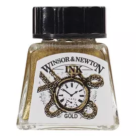 Тушь Winsor&Newton "Drawing Inks" 14 мл Золотой