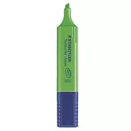 Текстовыделитель Staedtler флуоресцентный клиновидный наконечник 1-5 мм Зеленый