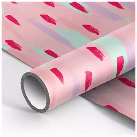 Упаковочная бумага глянцевая MESHU "Stylish pink" 70*100 см, 90 г