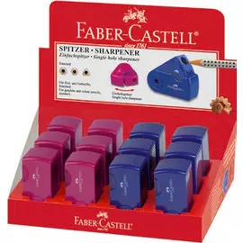 Точилка Faber-castell двойная Sleeve красный/синий