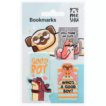 Закладки магнитные для книг MESHU "Good boy" 3 шт