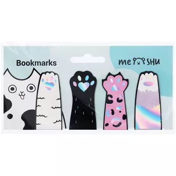Закладки магнитные для книг MESHU "Paws" 4 шт