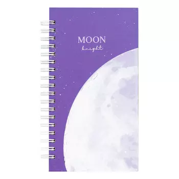Записная книжка MESHU "Moon light" 95*175 мм 96 л, матовая ламинация, выборочный УФ-лак