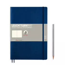 Записная книжка нелинованная Leuchtturm Composition В5 123 стр., мягкая обложка темно-синий