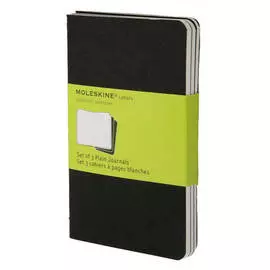 Записная книжка нелинованная Moleskine "Cahier Journal" Pocket 90х140 мм 64 стр черный (3шт)