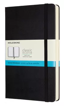 Записная книжка, пунктир Moleskine "Classic Expended" Large 130х210 мм 400 стр., тв. обложка черная
