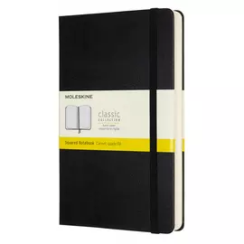 Записная книжка в клетку Moleskine "Classic Expended" Large 13х21 cм 240 стр., твердая обложка черна