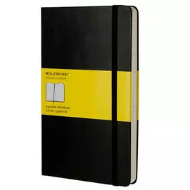 Записная книжка в клетку Moleskine "Classic" Large, обложка черная