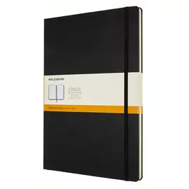 Записная книжка в линейку Moleskine "Classic" 21х30 см 192 стр, твердая обложка черная