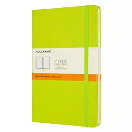 Записная книжка в линейку Moleskine "Classic" Large, 130х210 мм 240 стр, обложка лайм