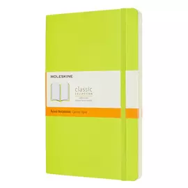 Записная книжка в линейку Moleskine "Classic Soft" Large 13х21 см 192 стр., обложка мягкая лайм