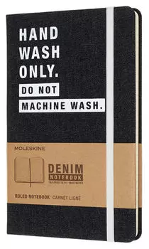 Записная книжка в линейку Moleskine "DENIM NOTEBOOKS" Large 130х210 мм 240 стр Hand Wash