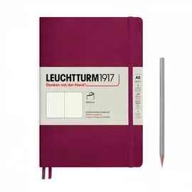 Записная книжка в точку Leuchtturm А5 123 стр., мягкая обложка винная