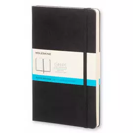 Записная книжка в точку Moleskine "Classic" Large 130х210мм 240 стр твердая обложкка, черный