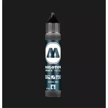 Заправка для маркеров Molotow "AQVA GRAF-X" 30 мл Чёрный