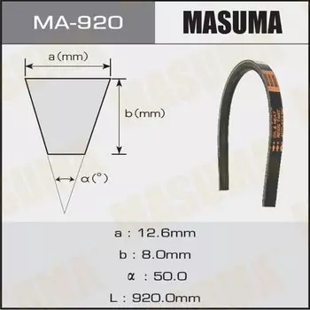 Ремень клиновидный "Masuma" OEM_90916-02237