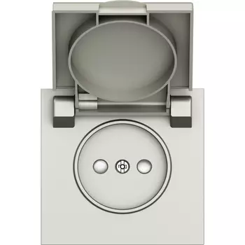 Накладка для розетки без заземления, с крышкой, 16A 250 В~, шампань Donel S08 DS43451