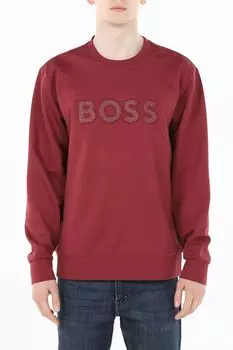 Свитшот хлопковый с логотипом BOSS