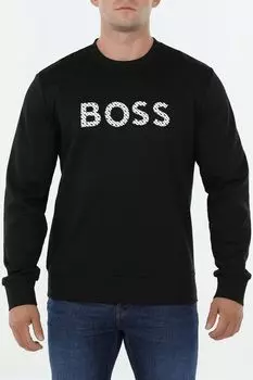Свитшот хлопковый с логотипом BOSS