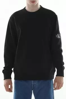 Свитшот хлопковый с логотипом Calvin Klein Jeans