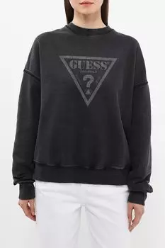 Свитшот хлопковый с логотипом Guess
