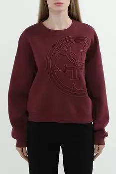 Свитшот хлопковый с логотипом Guess