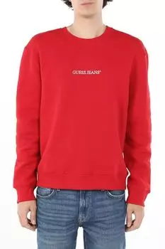 Свитшот хлопковый с логотипом Guess Jeans