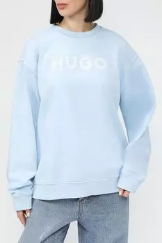 Свитшот хлопковый с логотипом HUGO