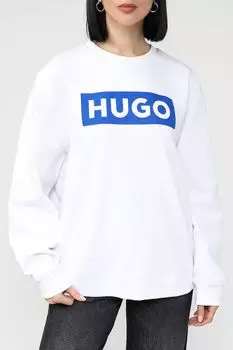 Свитшот хлопковый с логотипом HUGO