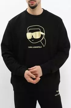 Свитшот хлопковый с логотипом Karl Lagerfeld