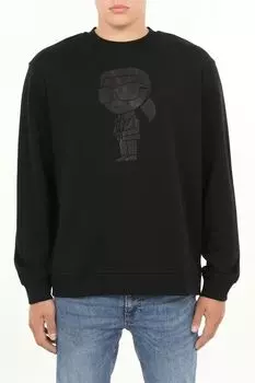 Свитшот хлопковый с логотипом Karl Lagerfeld