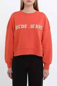 Свитшот хлопковый с логотипом PEPE JEANS