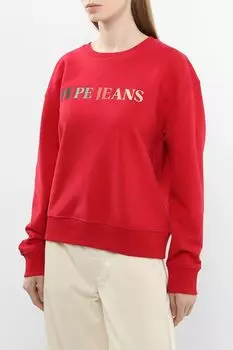 Свитшот хлопковый с логотипом PEPE JEANS