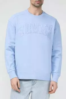 Свитшот хлопковый с логотипом Tommy Jeans