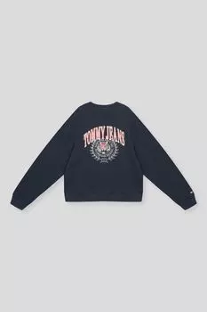 Свитшот хлопковый с логотипом Tommy Jeans