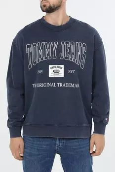 Свитшот хлопковый с логотипом Tommy Jeans