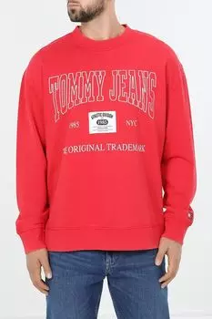 Свитшот хлопковый с логотипом Tommy Jeans