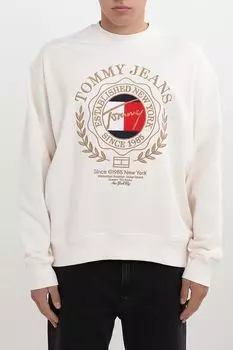 Свитшот хлопковый с логотипом Tommy Jeans