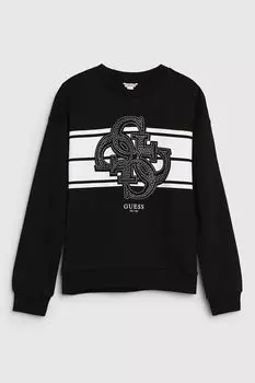 Свитшот хлопковый с принтом Guess