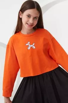 Свитшот хлопковый укороченный Smena