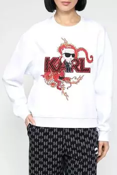 Свитшот с принтом Год Дракона K/Ikonik Karl Lagerfeld