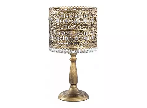 Настольная лампа salona (odeon light) бронзовый 40 см.