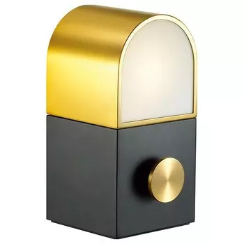 Настольная лампа tram (odeon light) золотой 12x24x12 см.