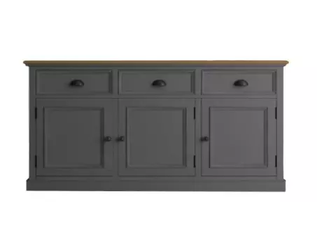 Низкий буфет palermo (etg-home) серый 156x79x47 см.